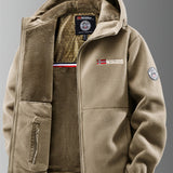 Men's Hooded Fleece-Lined Winter Jacket