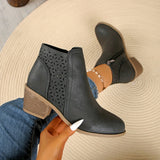 Women's Supportive Orthopaedic Boots, Laser-Cut Finish
