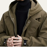 Men's Waterproof Removable-Hood Long Parka Jacket