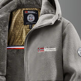Men's Hooded Fleece-Lined Winter Jacket