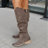 Women's Camel Suede Autumn Boots