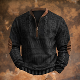 Men's Cotton Polo Sweater in Modern Fit
