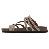 Women's Braided Strap Sandals with Cushioned Insole