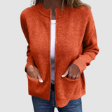 Women's Elegant Grey Autumn Cardigan