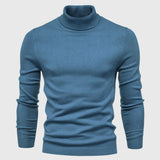 Men's Knitted Turtleneck Slim-Fit Long Sleeve Sweater
