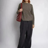 Glossy Slouchy Hobo Shoulder Bag