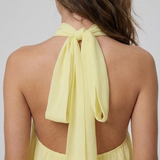 Tiered Halter Mini Dress