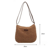 Woven Straw Shoulder Bag