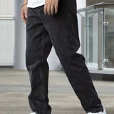 Men's Relaxed Loose Fit Denim Jeans