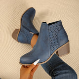 Women's Supportive Orthopaedic Boots, Laser-Cut Finish