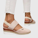 Orthopaedic Platform Sandals with Ventilated Cushioned Sole