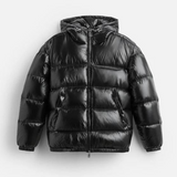 Men's Water-Repellent Quilted Hooded Puffer Jacket