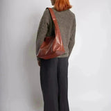 Glossy Slouchy Hobo Shoulder Bag