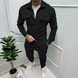 Men's Relaxed Cotton Jacket and Trouser Set