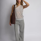 Suede Slouchy Hobo Shoulder Bag