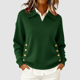 Women's Elegant Brown Autumn Jumper