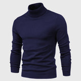 Men's Knitted Turtleneck Slim-Fit Long Sleeve Sweater