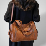 Women's Everyday Black Leather Bag