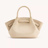 Women's Structured Winged Leather Tote Bag