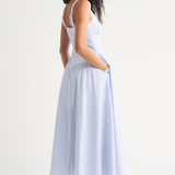 Polka Dot Sleeveless Midi Dress