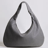 Woven Slouchy Hobo Shoulder Bag