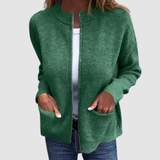 Women's Elegant Grey Autumn Cardigan