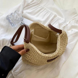 Woven Straw Shoulder Bag