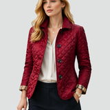 Women's Diamond Quilted Regular Fit Button Jacket