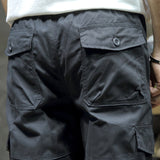 Men's 3/4 Length Cargo Pants, Relaxed Drawstring Fit