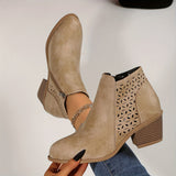Women's Supportive Orthopaedic Boots, Laser-Cut Finish