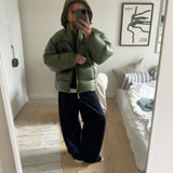 Sherpa-Lined Quilted Hooded Winter Jacket for Men