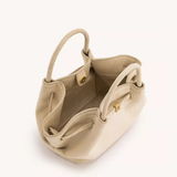 Women's Structured Winged Leather Tote Bag