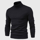 Men's Knitted Turtleneck Slim-Fit Long Sleeve Sweater