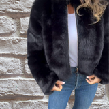 Women's Lightweight Zip Jacket with High Collar
