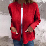 Women's Elegant Grey Autumn Cardigan