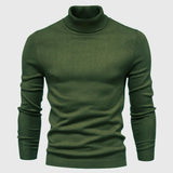 Men's Knitted Turtleneck Slim-Fit Long Sleeve Sweater