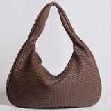 Woven Slouchy Hobo Shoulder Bag