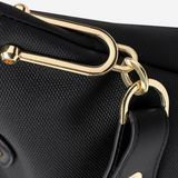 Structured Leather Tote Bag With Crossbody Strap