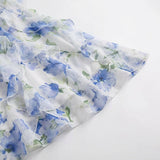 Women's Floral Appliqué Mermaid Maxi Dress