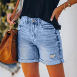 High Waist Denim Shorts