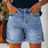 High Waist Denim Shorts