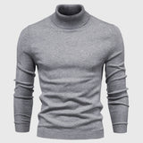 Men's Knitted Turtleneck Slim-Fit Long Sleeve Sweater