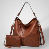 Women's Elegant Black Leather Bag