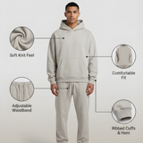 Men's Oversized Hooded Sweatshirt and Jogger Set