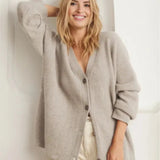 Women's Oversized Button Knit Cardigan