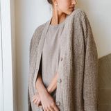 Women's Oversized Button Knit Cardigan