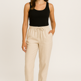Ladies’ Relaxed Fit Tapered Trousers