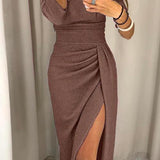 Ruched Off-Shoulder Bodycon Midi Dress for Women