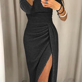 Ruched Off-Shoulder Bodycon Midi Dress for Women