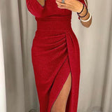 Ruched Off-Shoulder Bodycon Midi Dress for Women